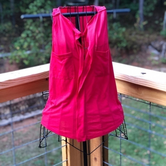 Decree Sleeveless Open V-neck Tank Top Small - Picture 1 of 4